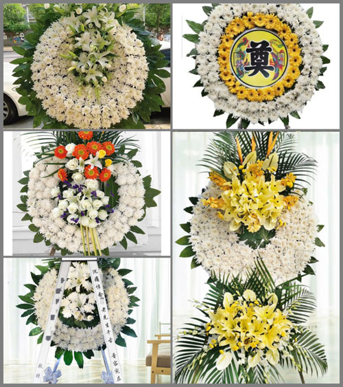 山东莱芜莱城区羊里镇辛兴东南村花圈速递